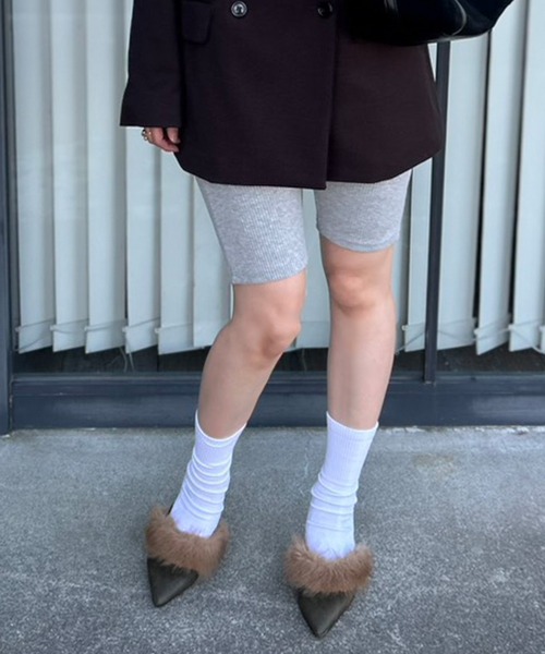 セール】リブ ハーフレギンス（レギンス/スパッツ）｜Kotoe（コトエ