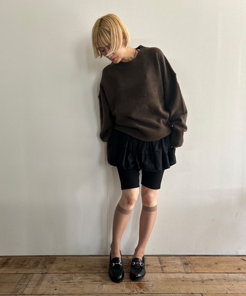 KTZハーフレギンス Kotoe レギンス スパッツ リブ ハーフレギンス レディース
