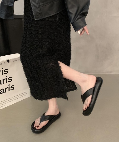 WEGO（ウィゴー）の「WEGO/カラフル軽量厚底サンダル（サンダル・レディース・ピンク/ライム/ブラック・MEDIUM/LARGE）」の17枚目の写真