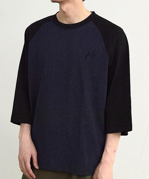 RATTLE TRAP(ラトルトラップ)の「古着風ウォッシュ加工ラグランTシャツ(Tシャツ/カットソー・メンズ・チャコールグレー/ホワイト/ネイビー・M/L)」の3枚目の写真