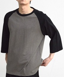 古着風ウォッシュ加工ラグランTシャツ