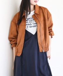 合成スエード ショートジャケット