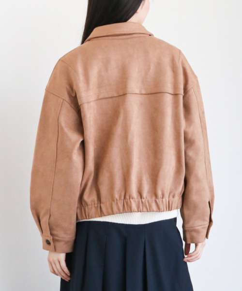 gossip!ロサンゼルス(ゴシップロサンゼルス)の「合成スエード ショートジャケット(その他アウター・レディース・ブラック/モカ/ダークブラウン/キャメル・FREE)」の20枚目の写真