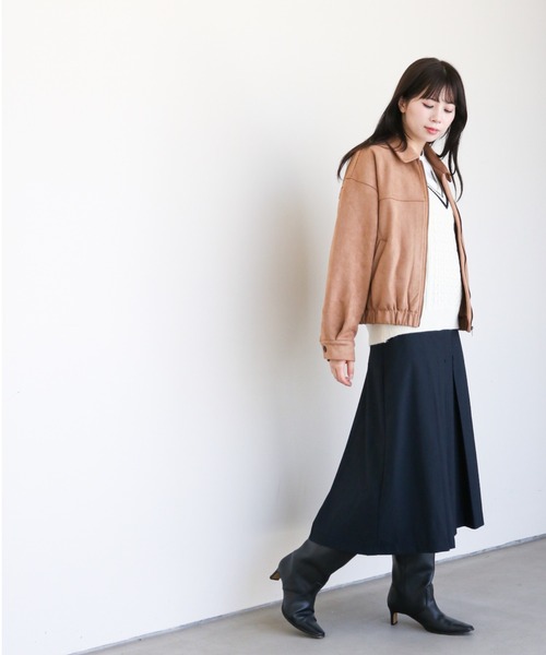 gossip!ロサンゼルス(ゴシップロサンゼルス)の「合成スエード ショートジャケット(その他アウター・レディース・ブラック/モカ/ダークブラウン/キャメル・FREE)」の21枚目の写真