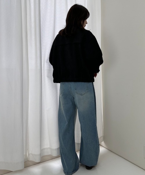 gossip!ロサンゼルス(ゴシップロサンゼルス)の「合成スエード ショートジャケット(その他アウター・レディース・ブラック/モカ/ダークブラウン/キャメル・FREE)」の9枚目の写真