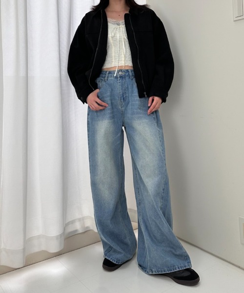 gossip!ロサンゼルス(ゴシップロサンゼルス)の「合成スエード ショートジャケット(その他アウター・レディース・ブラック/モカ/ダークブラウン/キャメル・FREE)」の7枚目の写真