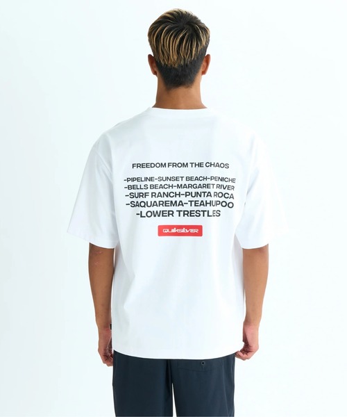 Quiksilver(クイックシルバー)の「ICON OF SURF ST /クイックシルバーバックプリント半袖Tシャツ(Tシャツ/カットソー・メンズ・ブラック/ホワイト・MEDIUM/LARGE/X-LARGE)」の8枚目の写真