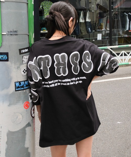 セール】WEGO/【2点セット】アクセ付きストレートロゴT（Tシャツ