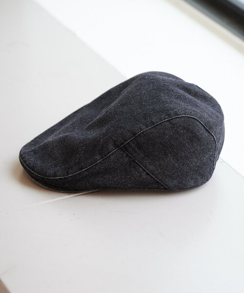 Kastane（カスタネ）の「デニム加工ハンチング（ハンチング/ベレー帽・レディース・ブラック/ブラウン・FREE）」の9枚目の写真