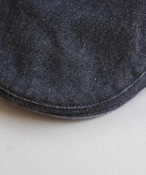 Kastane（カスタネ）の「デニム加工ハンチング（ハンチング/ベレー帽・レディース・ブラック/ブラウン・FREE）」の6枚目の写真