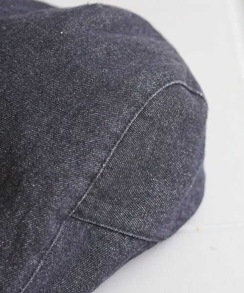 Kastane（カスタネ）の「デニム加工ハンチング（ハンチング/ベレー帽・レディース・ブラック/ブラウン・FREE）」の5枚目の写真
