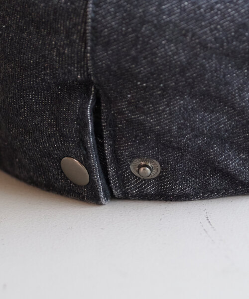 Kastane（カスタネ）の「デニム加工ハンチング（ハンチング/ベレー帽・レディース・ブラック/ブラウン・FREE）」の3枚目の写真