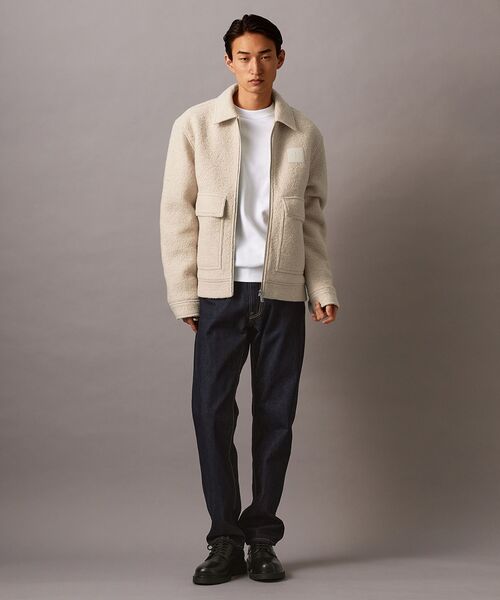 Calvin Klein(カルバン・クライン)の「クラシックトラッカー ジップアップ ブルゾン(ブルゾン・メンズ・ライトベージュ・S/M/XL/L)」の2枚目の写真