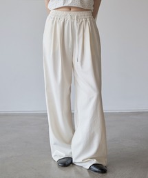 UNE MANSION | フロントピンタックラブリーレースストリングストレートスラックスパンツ(その他パンツ)