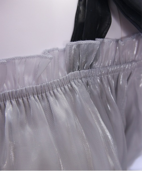 clear（クリア）の「無地&柄肩リボンペプラムブラウス[バレエコア ガーリー レイヤード]≪2025SS新作≫（シャツ/ブラウス・レディース・グレー/ピンク/ホワイト系その他・F）」の16枚目の写真