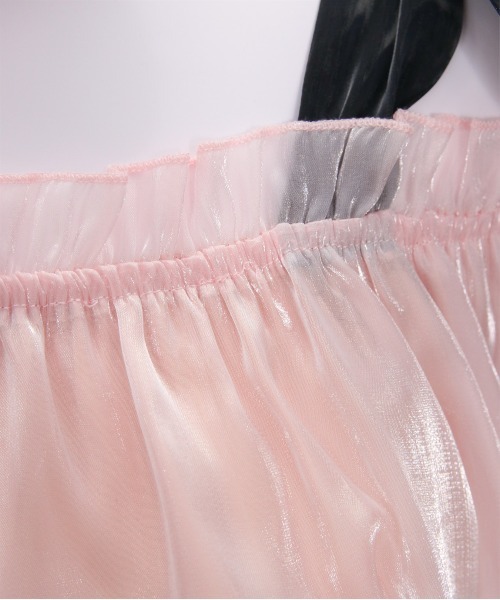 clear（クリア）の「無地&柄肩リボンペプラムブラウス[バレエコア ガーリー レイヤード]≪2025SS新作≫（シャツ/ブラウス・レディース・グレー/ピンク/ホワイト系その他・F）」の17枚目の写真