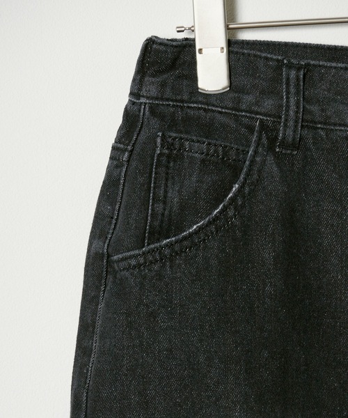 BLANK　（ブランク）の「Crushed long Denim Skirt / ダメージロングデニムスカート（デニムスカート・レディース・ブルー/ライトブルー/ブラック・S）」の15枚目の写真