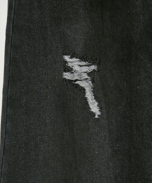 BLANK　（ブランク）の「Crushed long Denim Skirt / ダメージロングデニムスカート（デニムスカート・レディース・ブルー/ライトブルー/ブラック・S）」の16枚目の写真