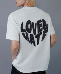 SPINNS | バックプリントTシャツ/ハートロゴ(Tシャツ/カットソー)