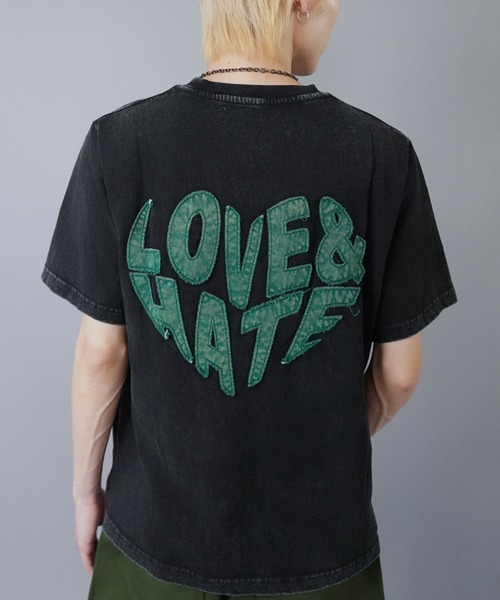ナゴンスタンス　Tシャツ　バックプリント セール】バックプリントTシャツ/ハートロゴ（Tシャツ/カットソー