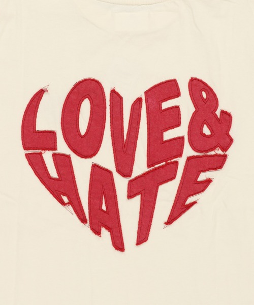 SPINNS（スピンズ）の「バックプリントTシャツ/ハートロゴ（Tシャツ/カットソー・メンズ・ナチュラル/ブラック/ホワイト・ONESIZE）」の9枚目の写真