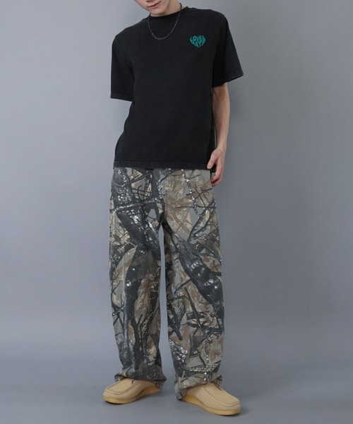 SPINNS（スピンズ）の「バックプリントTシャツ/ハートロゴ（Tシャツ/カットソー・メンズ・ナチュラル/ブラック/ホワイト・ONESIZE）」の17枚目の写真