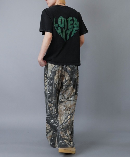 SPINNS（スピンズ）の「バックプリントTシャツ/ハートロゴ（Tシャツ/カットソー・メンズ・ナチュラル/ブラック/ホワイト・ONESIZE）」の15枚目の写真