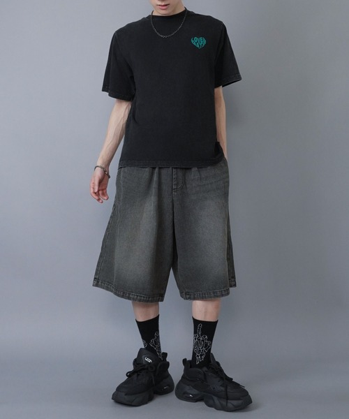 SPINNS（スピンズ）の「バックプリントTシャツ/ハートロゴ（Tシャツ/カットソー・メンズ・ナチュラル/ブラック/ホワイト・ONESIZE）」の21枚目の写真