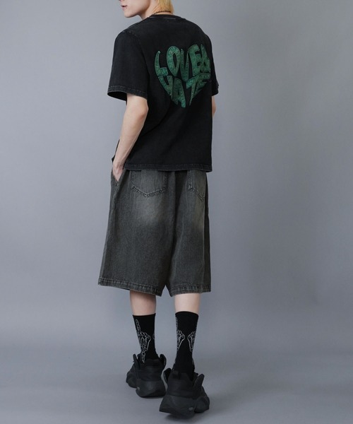 SPINNS（スピンズ）の「バックプリントTシャツ/ハートロゴ（Tシャツ/カットソー・メンズ・ナチュラル/ブラック/ホワイト・ONESIZE）」の20枚目の写真