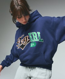 X-girl(GbNXK[)MIX COLLEGE LOGO SWEAT HOODIE(p[J[)