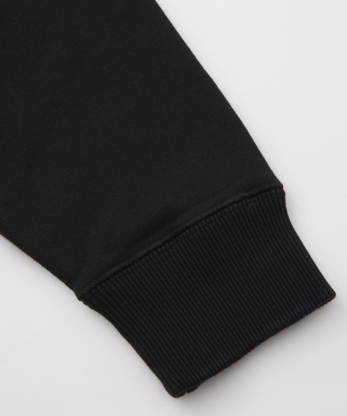 X-girl（エックスガール）の「MIX COLLEGE LOGO SWEAT HOODIE（パーカー・レディース・ブラック/アッシュ/ネイビー・S/M/L/XL）」の6枚目の写真