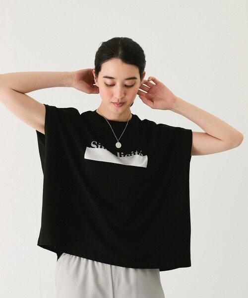 Jayro(ジャイロ)の「ライン入り英字プルオーバー(Tシャツ/カットソー・レディース・ブラック/カーキ/ホワイト系その他・M)」の5枚目の写真
