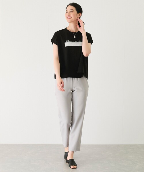 Jayro(ジャイロ)の「ライン入り英字プルオーバー(Tシャツ/カットソー・レディース・ブラック/カーキ/ホワイト系その他・M)」の8枚目の写真