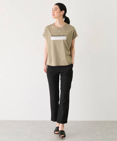 Jayro(ジャイロ)の「ライン入り英字プルオーバー(Tシャツ/カットソー・レディース・ブラック/カーキ/ホワイト系その他・M)」の20枚目の写真