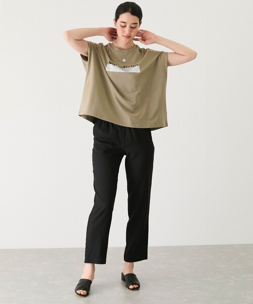 Jayro(ジャイロ)の「ライン入り英字プルオーバー(Tシャツ/カットソー・レディース・ブラック/カーキ/ホワイト系その他・M)」の21枚目の写真