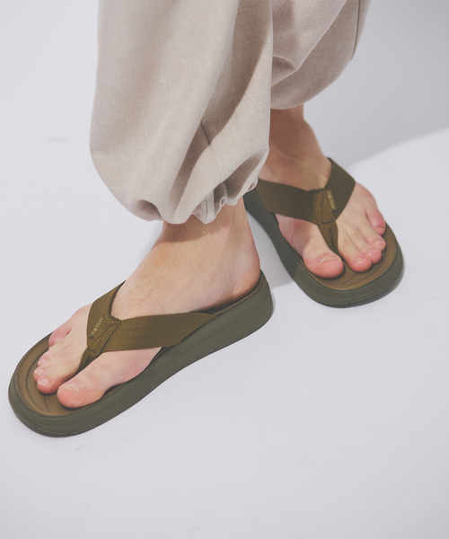 MALIBU SANDALS（マリブサンダルズ）の「【MALIBU SANDALS】 SURFRIDER サーフライダー / サンダル/ ビーチサンダル（サンダル・メンズ・ベージュ/ブラック系その他/カーキ/ブラック・9/10/8）」の2枚目の写真