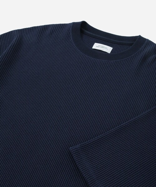 Saturdays NYC(サタデーズ ニューヨークシティ )の「Waffle 1/2 Sleeve Tee(Tシャツ/カットソー・メンズ・ネイビー/ライトグレー/ダークグリーン・L/M/S/XL)」の20枚目の写真
