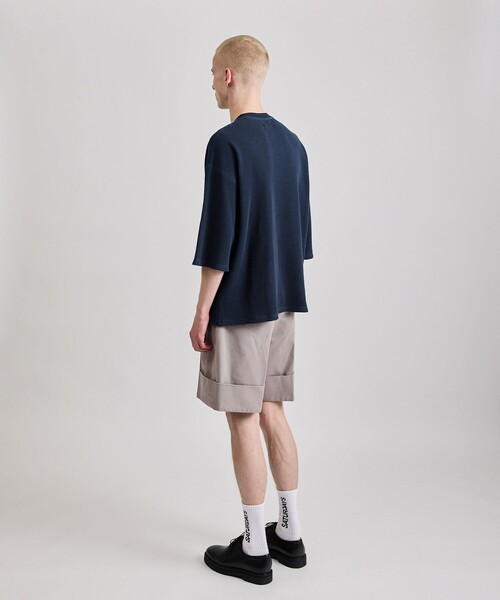 Saturdays NYC(サタデーズ ニューヨークシティ )の「Waffle 1/2 Sleeve Tee(Tシャツ/カットソー・メンズ・ネイビー/ライトグレー/ダークグリーン・L/M/S/XL)」の15枚目の写真