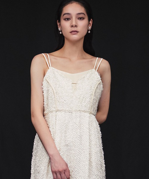 セール】シャギー キャミソール オールインワン パンツドレス 結婚式