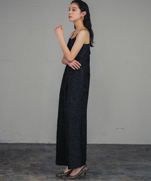 セール】シャギー キャミソール オールインワン パンツドレス 結婚式