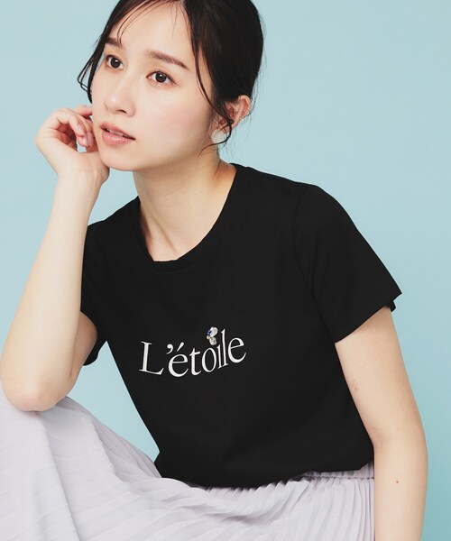 tシャツ 「WEB限定」ビジューロゴTEE レディース FURFUR tシャツ 「WEB限定」ビジュー付きロゴ刺繍Tシャツ