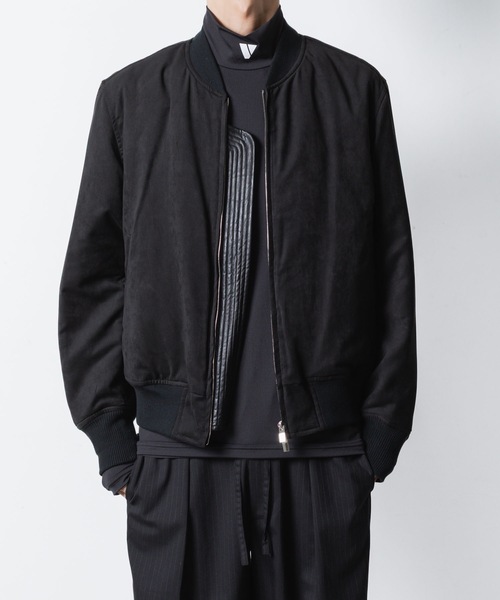 セール】シンセティック スエードレザー ボンバーJKT / SYNTHETIC
