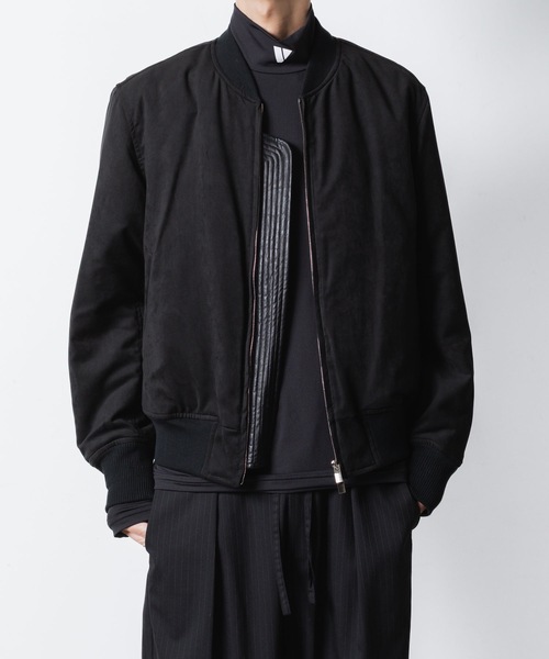 セール】シンセティック スエードレザー ボンバーJKT / SYNTHETIC