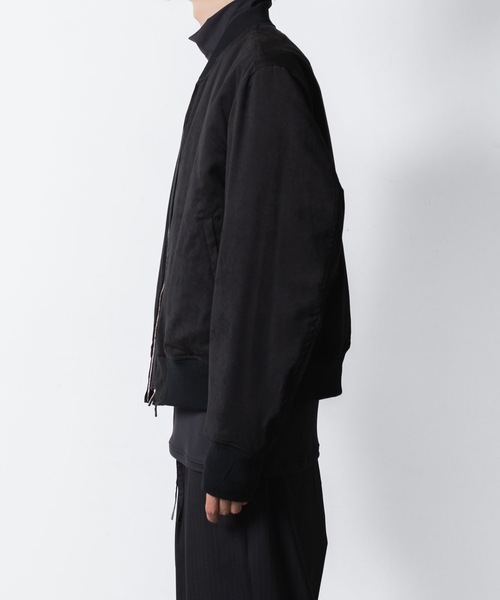 セール】シンセティック スエードレザー ボンバーJKT / SYNTHETIC