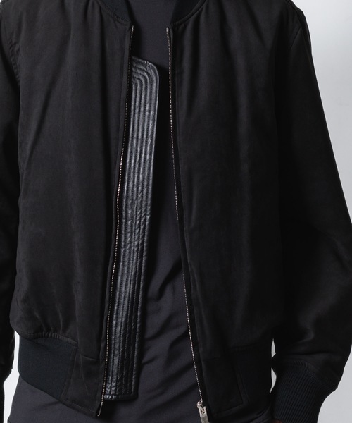 VEIN (ヴェイン)の「シンセティック スエードレザー ボンバーJKT / SYNTHETIC SUEDE LEATHER BOMBER JKT(MA-1・メンズ・ブラウン/ブラック・1/2/3)」の9枚目の写真