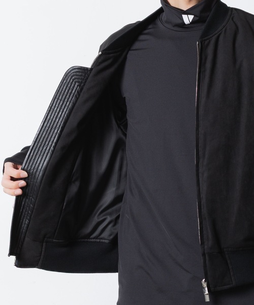 VEIN (ヴェイン)の「シンセティック スエードレザー ボンバーJKT / SYNTHETIC SUEDE LEATHER BOMBER JKT(MA-1・メンズ・ブラウン/ブラック・1/2/3)」の12枚目の写真