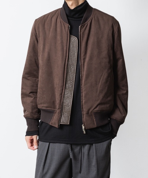 セール】シンセティック スエードレザー ボンバーJKT / SYNTHETIC