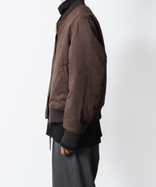 VEIN (ヴェイン)の「シンセティック スエードレザー ボンバーJKT / SYNTHETIC SUEDE LEATHER BOMBER JKT(MA-1・メンズ・ブラウン/ブラック・1/2/3)」の16枚目の写真