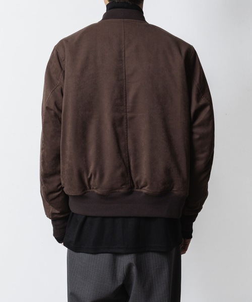 セール】シンセティック スエードレザー ボンバーJKT / SYNTHETIC