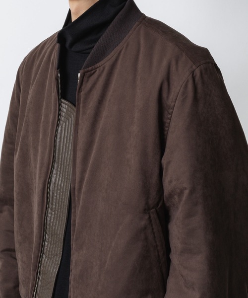 VEIN (ヴェイン)の「シンセティック スエードレザー ボンバーJKT / SYNTHETIC SUEDE LEATHER BOMBER JKT(MA-1・メンズ・ブラウン/ブラック・1/2/3)」の18枚目の写真